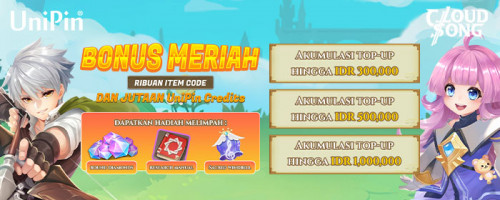 Bonus Meriah dan Banyak Hadiah Untuk Petualang Cloud Song